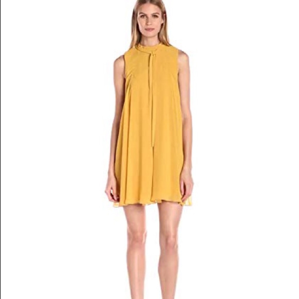 BCBGeneration Tie-Neck Shift Dress
